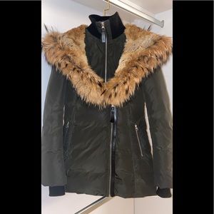 Mackage mid length jacket navy AKIVA  size:XS
